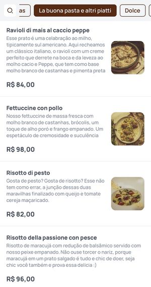   at Piccoli Cucina in Sao Paulo