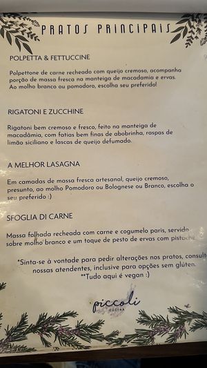   at Piccoli Cucina in Sao Paulo