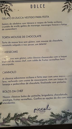   at Piccoli Cucina in Sao Paulo