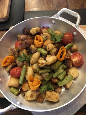 Nhoque com legumes: maravilhoso  at Piccoli Cucina in Sao Paulo