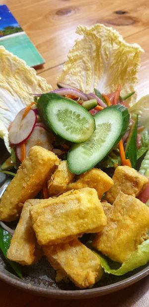 Tofu salad at Imm Oon in Lilydale