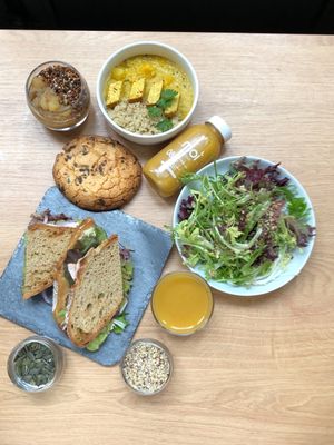 Vegan sandwich at Moi in Lyon