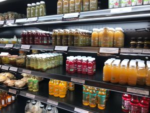 Great selection of healthy juices at Moi in Lyon