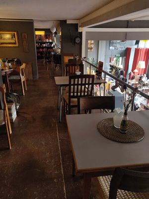 Interior upstairs at Galerie Cafe Leidse Lente in Leiden
