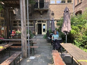Backyard at Galerie Cafe Leidse Lente in Leiden