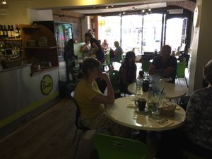 Out of the heat..... at Enzo in Nantwich