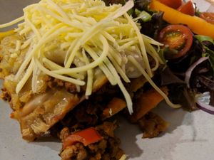 Vegan lasagne at Enzo in Nantwich