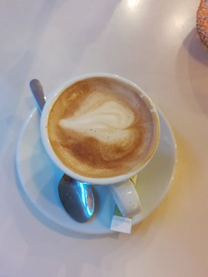 Cappuccino at Comptoir Libanais in Utrecht