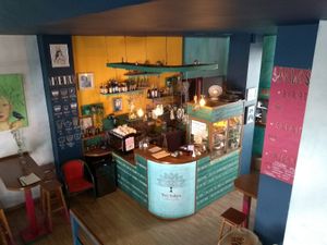 looking down at Bez Lukru in Wroclaw