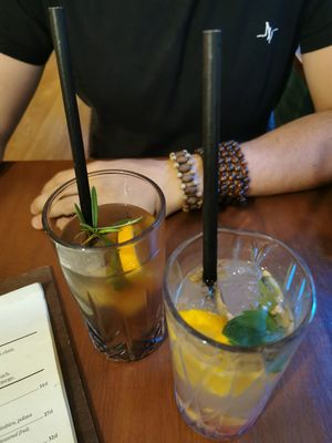 Housemade Limo und Eistee ohne Zucker  at Bez Lukru in Wroclaw