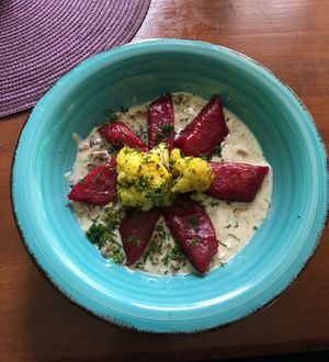 Kopytka w sosie kurkowym  at Bez Lukru in Wroclaw