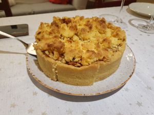 Apple cake at Bez Lukru in Wroclaw