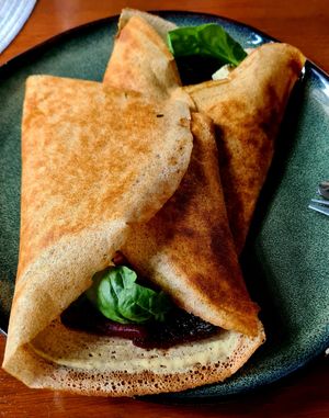 Beetroot galette at Bez Lukru in Wroclaw