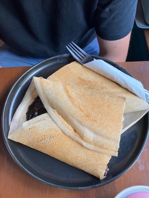 ‘Nutella’ and fruit pancake at Bez Lukru in Wroclaw