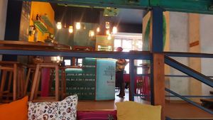 Part of the interior (My photography doesn't do it justice) at Bez Lukru in Wroclaw