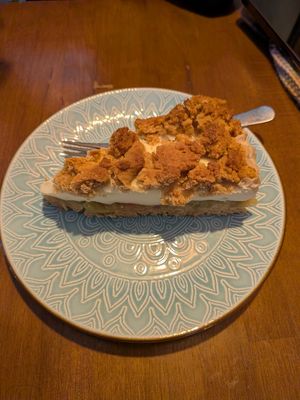 Rhubarb cake: 4/5 at Bez Lukru in Wroclaw