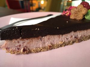 Chocolate cheesecake  at Bez Lukru in Wroclaw