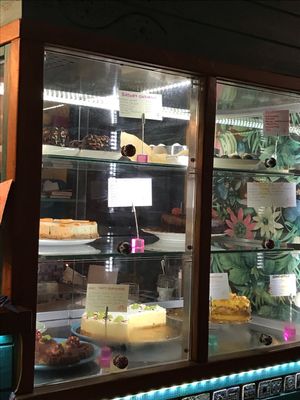 Cake stand.. different options every day at Bez Lukru in Wroclaw