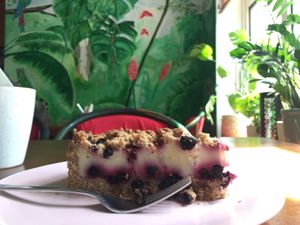 Mind blowing cake at Bez Lukru in Wroclaw