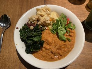 Nutty veggie stew: very good!  at SLA - Catharijne in Utrecht