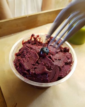 Acai ice cream at Urbana - Marechal Saldanha in Porto