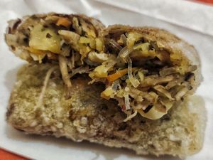 Vietnamese spring roll must try, very delicious at Boon Pisang Goreng in Central Singapore