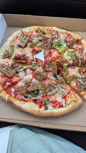 Vegan Steak Medium Pizza at Cinelli's Pizza in Rochester