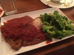 Eggplant parm  at Cinelli's Pizza in Rochester