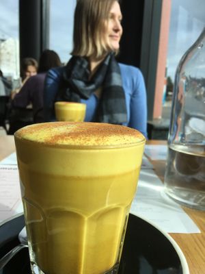 Turmeric ‘golden’ milk at 80/20 in Braddon