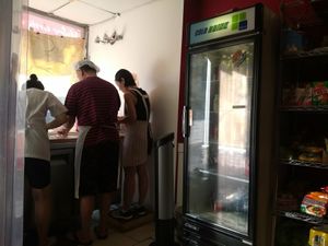 Dumpling in the making at La Maison de Mademoiselle Dumpling in Montreal