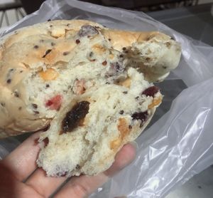 [vegan] cranberry quinoa bun $4.50 👍🏻👍🏻👍🏻 at Duke Bakery - Paya Lebar Square in East Singapore