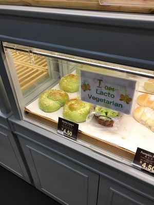 Lacto vegetarian also labelled at Duke Bakery - Paya Lebar Square in East Singapore