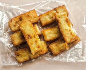 Carrot cake stick at Delisnacks 德利食 - Chong Boon Market in Northeast Singapore