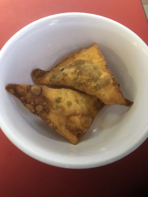 Vegan dumplings  at An Xin Vegan Stall in Central Singapore