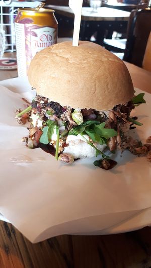 Jackfruit burger at The Firefly in Worcester