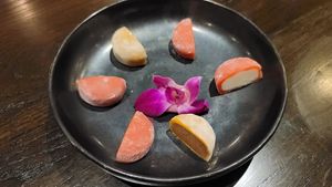 Vegan mochi at Blue Sushi Sake Grill in Indianapolis