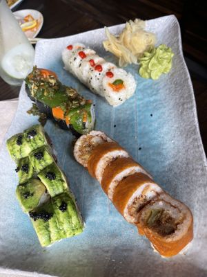 Vegan maki rolls  at Blue Sushi Sake Grill in Indianapolis