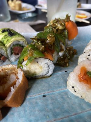 Up in Smoke was ok  at Blue Sushi Sake Grill in Indianapolis