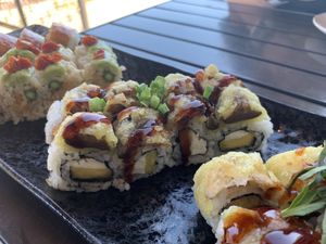 Incredible vegan sushi 🌱  at Blue Sushi Sake Grill in Indianapolis