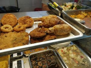 buffet selection at Vegan Curry Rice in West Singapore
