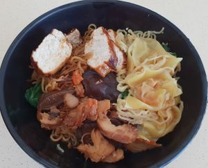 Dry mee at Vegan Curry Rice in West Singapore