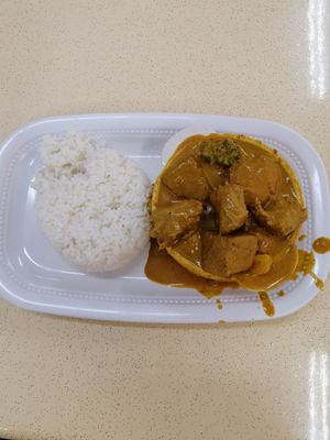 Curry mutton rice at Vegan Curry Rice in West Singapore