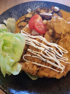 Curry katsu don at Vegan Curry Rice in West Singapore