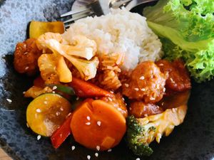 Sweet and sour at Vegan Curry Rice in West Singapore