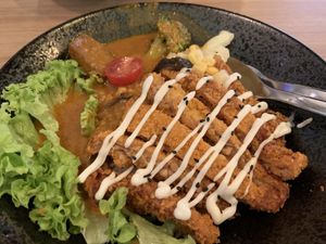 Signature curry katsu don  at Vegan Curry Rice in West Singapore