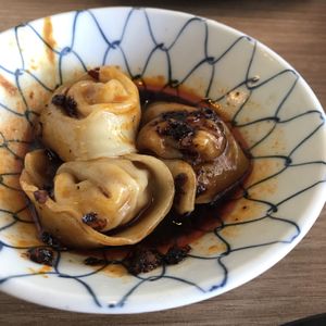 Hot chilli wonton at Vegan Curry Rice in West Singapore