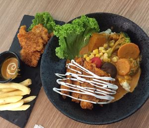 Vegan curry rice with Mother Earth at Vegan Curry Rice in West Singapore