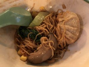 Dumpling noodles- portion too small! at Vegan Curry Rice in West Singapore