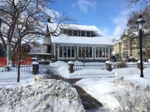 Graham's 318 - everything you want in a quaint yet full-service cafe. All coffee/tea beverages can be made vegan and vegan food options are on the menu as well. at Graham's 318 Coffeehouse in Geneva