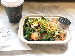 salad trio to go at Moveable Feast in Geneva